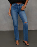 Elodiena Super Stretch Distressed Skinny Jeans