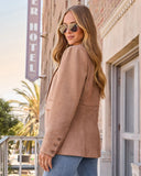 Cabernet Mood Suede Blazer