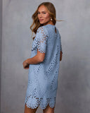 Marly Eyelet Mini Shirt Dress