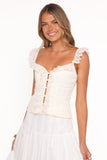 Eulalie Corset Top Cream