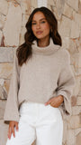 Jacques Knitted Jumper Oatmeal