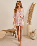 Coastal Escape Paisley Button Down Top