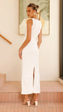 Sarsha Boatneck Maxi Dress White