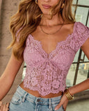 Polished Romance Bust Tie Lace Top