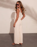 Daily Muse Drawstring Waist Jumpsuit