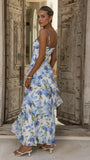 Ami Maxi Dress Blue Floral