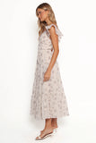 Talia Maxi Dress Cream Multi Floral