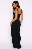Never Fades Track Pants Black