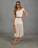 Dewy Moment Ruffle Lace Maxi Skirt