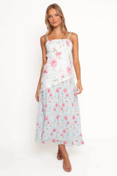 Renata Maxi Dress Blue Floral