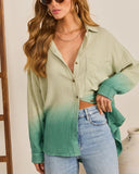 Hartlie Ombre Button Down Top