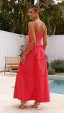 Isabella Maxi Dress Red