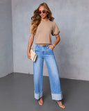 Livia Puff Sleeve Knit Sweater Top