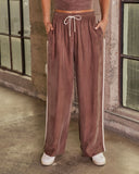 Move It Babe Cupro Drawstring Waist Wide Leg Pants