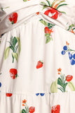 Valerie Maxi Dress Off White Red