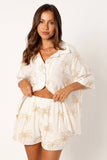 Amira Short Sleeve Shirt Palm Print