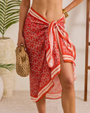 Effortless Drift Abstract Wrap Tie Sarong