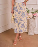 Delicate Haze Floral Maxi Skirt