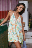 Renata Halter Romper Golden Palm