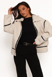 Ricki Faux Sherling Jacket White