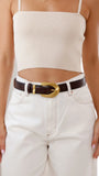 Evelyn Belt Burgundy