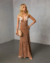 Sloanna Velvet Maxi Dress