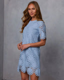 Marly Eyelet Mini Shirt Dress
