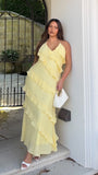 Sophia Maxi Dress Lemon