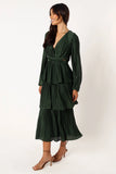 Pippa Long Sleeve Midi Dress Emerald