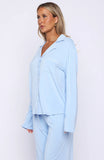 Bridal Party Long Sleeve Pyjama Set Baby Blue