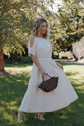 Nellie Midi Dress Petal Pink