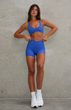 Race Me Sports Bra Electric Blue