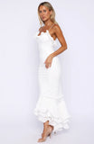 Dancing Petals Maxi Dress Off White