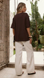 Indie Oversized Tee Chocolate