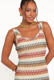 Sommer Midi Dress Multi Stripe