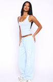 Dont Need Anyone Track Pants Baby Blue