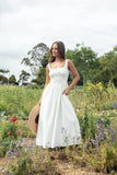 Kinslee Midi Dress White