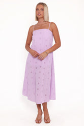 Narcissa Strapless Maxi Dress Lilac