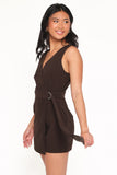 Vesper Corduroy Romper Chocolate