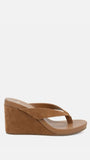 Baci Wedge Caramel Suede