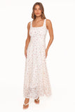 Valley Maxi Dress White Floral Lace