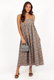 Andy Maxi Dress Olive Ditsy Floral