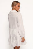 Carlotta Long Sleeve Mini Dress White
