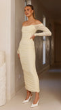 Kylie Maxi Dress Long Sleeve Yellow