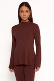 Adrienne Knit Top Chocolate