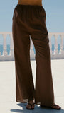 Clover Halter Top and Pants Set Brown