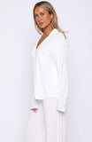 Bridal Party Long Sleeve Pyjama Set Off White