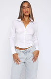 Office Siren Long Sleeve Shirt White