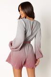 Rebecca Gradient Romper Pink