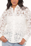 Carol Lace Shirt White